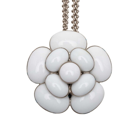 CHANEL Authentic White Necklace